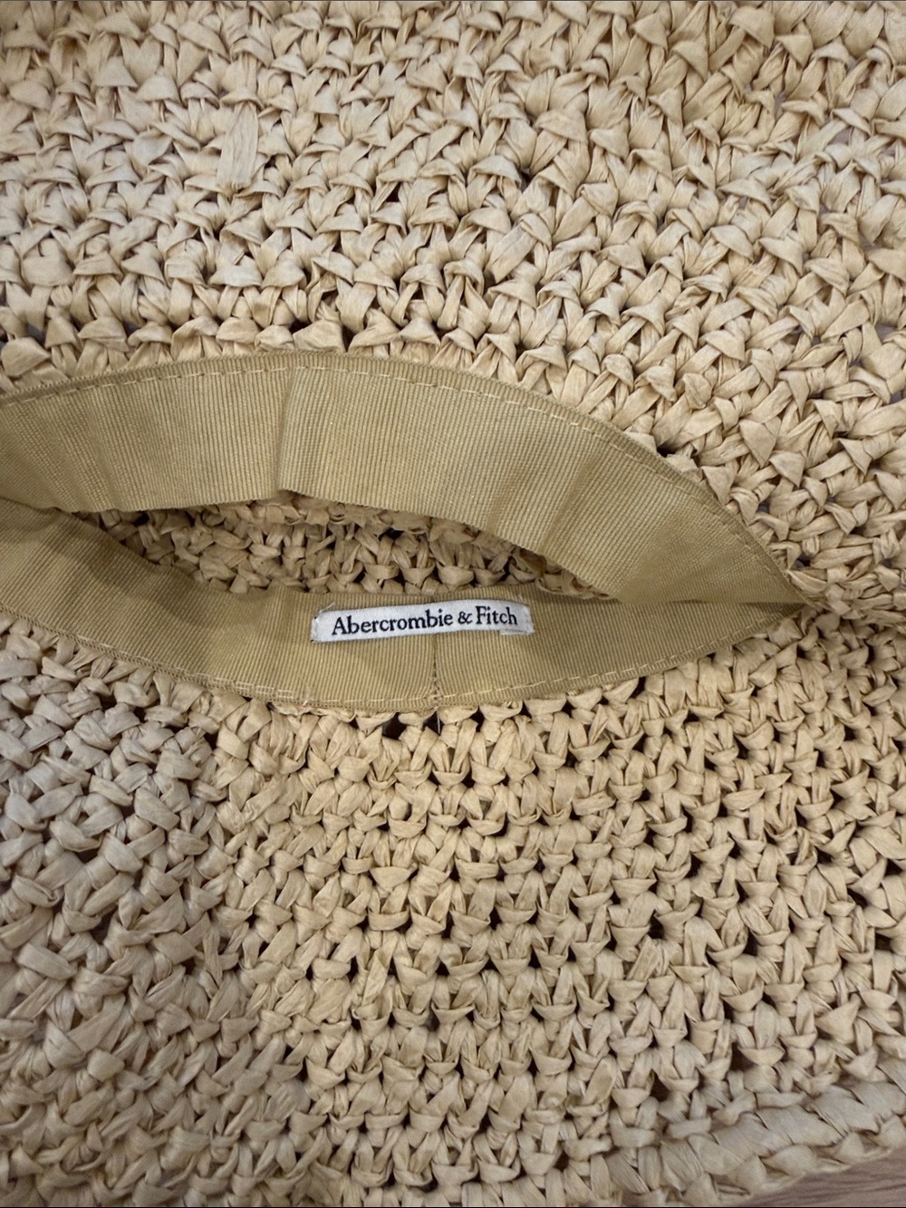 Woven Straw Sun Hat in Natural Beige - Picture 2 of 2